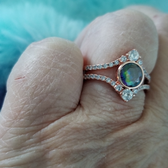 RAINBOW TOPAZ RING - Picture 5 of 10